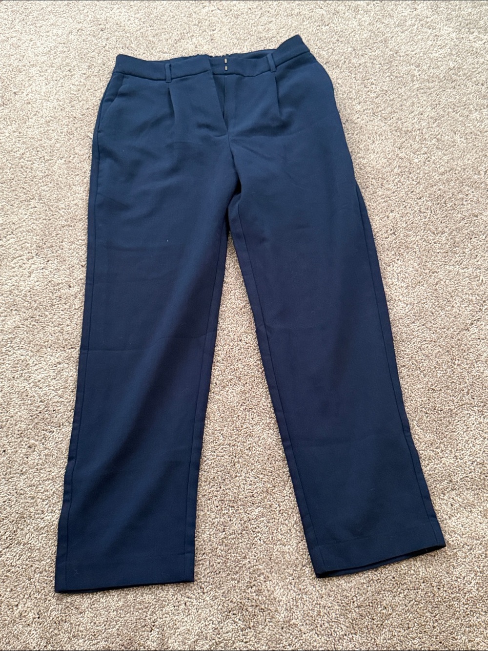 Old Navy Navy High-Rise Taylor Straight Trousers